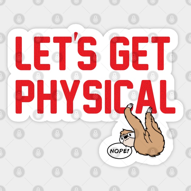 LET'S GET PHYSICAL Sticker by ALFBOCREATIVE